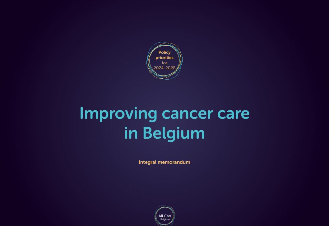 Discover our memorandum. Because cancer matters to us all.